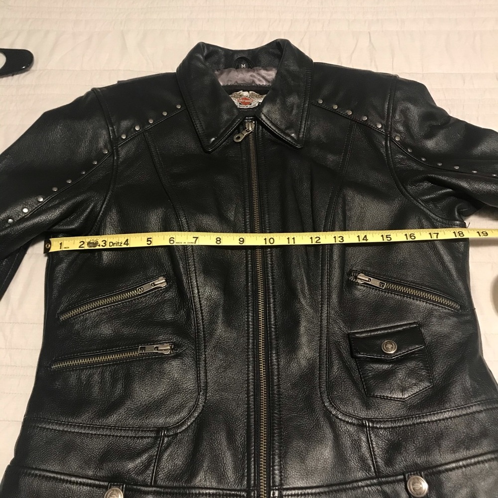 Harley Davidson Leather Riding Jacket - Picture 10 of 11